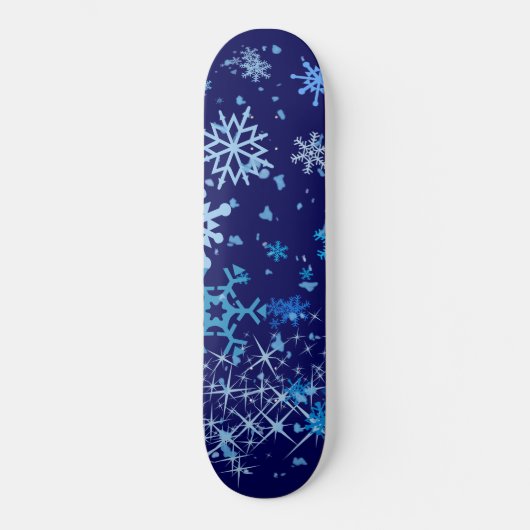 Kerstnacht Snowfall Persoonlijk Skateboard (Voorkant)