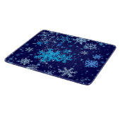 Kerstnacht Snowfall Snijplank (Hoek)