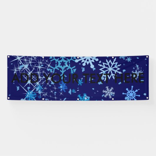 Kerstnacht Snowfall Spandoek (Horizontaal)