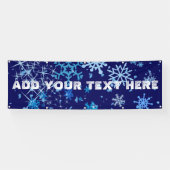 Kerstnacht Snowfall Spandoek (Horizontaal)