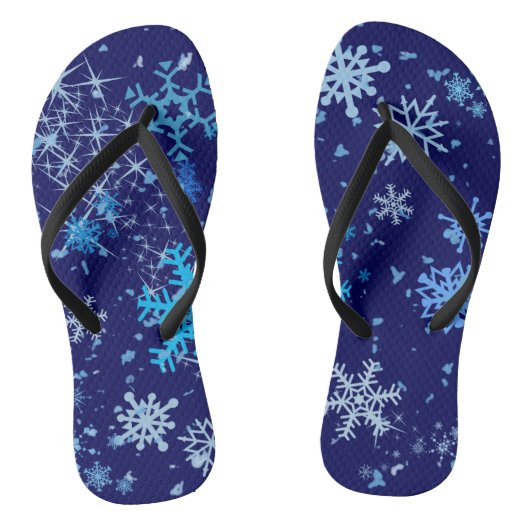 Kerstnacht Snowfall Teenslippers (Voetbed)