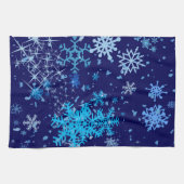 Kerstnacht Snowfall Theedoek (Horizontaal)