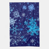 Kerstnacht Snowfall Theedoek (Verticaal)