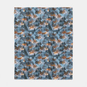 Kerstnacht - Twilight Serenity Fleece Deken (Voorkant)