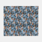 Kerstnacht - Twilight Serenity Fleece Deken (Voorkant (Horizontaal))