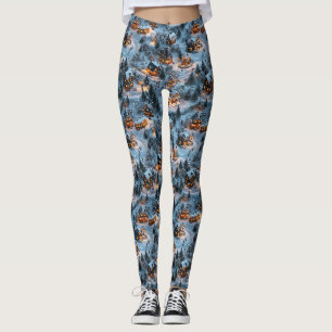 Kerstnacht Voor Kerstmis - Schemer Sereniteit Leggings