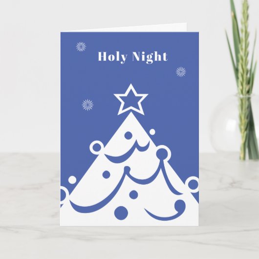 Kerstnacht Vouwkaart Kaart (Voorkant)