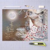 Kerstnacht Winter Fox Tissuepapier (Craft)