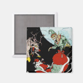 Kerstnachtmerrie 2-inch Square Magnet (Voorkant / Achterkant)