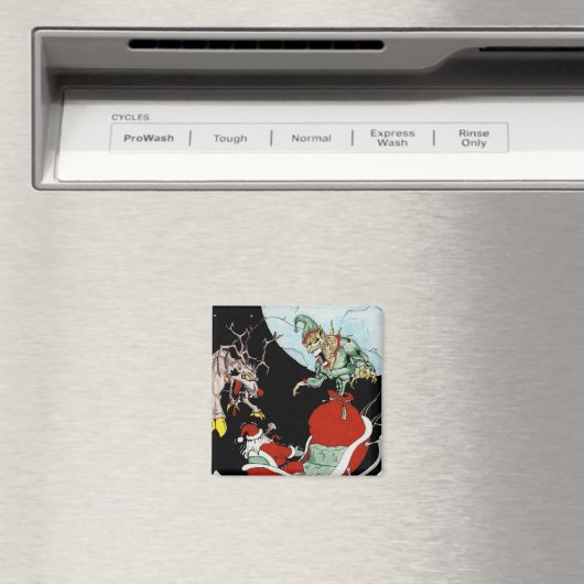 Kerstnachtmerrie 2-inch Square Magnet (Insitu (Vaatwasser))