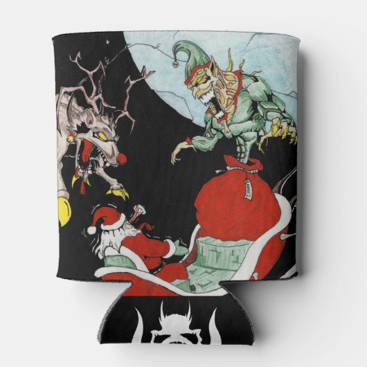 Kerstnachtmerrie Aangepaste Koelbox Blikjeskoeler (Achterkant)
