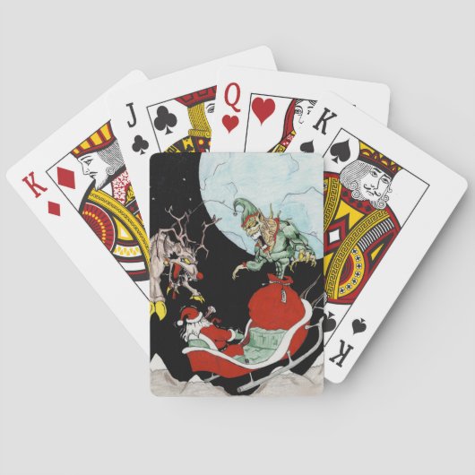 Kerstnachtmerrie Bicycle® Poker-speelkaarten Pokerkaarten (Achterkant)