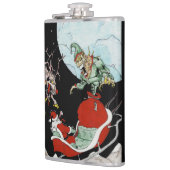 Kerstnachtmerrie Vinyl Wrapped Flask Heupfles (Links)