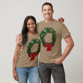 Kerstnachtmerriekrans Grappig T-shirt (Unisex)