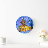 Kerstnachtwandklok Ronde Klok (Huis)