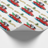 Kerstnamaakbont Cadeaupapier (Hoek)