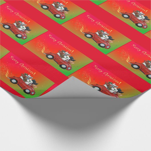 Kerstnamaakbont Cadeaupapier (Hoek)