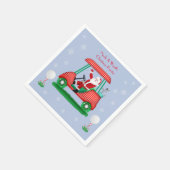 kerstnamekrant voor Golf Cart Napkin Servet (Hoek)