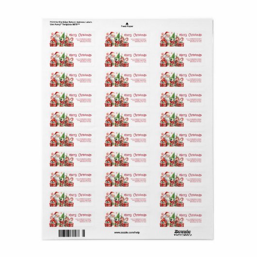 Kerstnamemaand Etiket (Full Sheet)