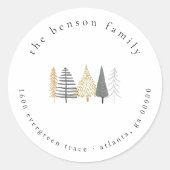 Kerstnamemaand Ronde Sticker (Voorkant)