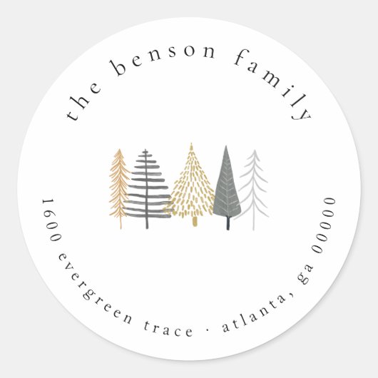 Kerstnamemaand Ronde Sticker (Voorkant)