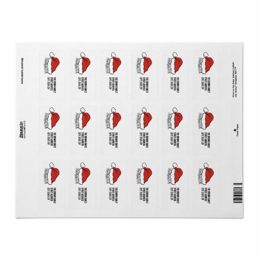 Kerstnamemaand | Zeven van ons Etiket (Full Sheet)