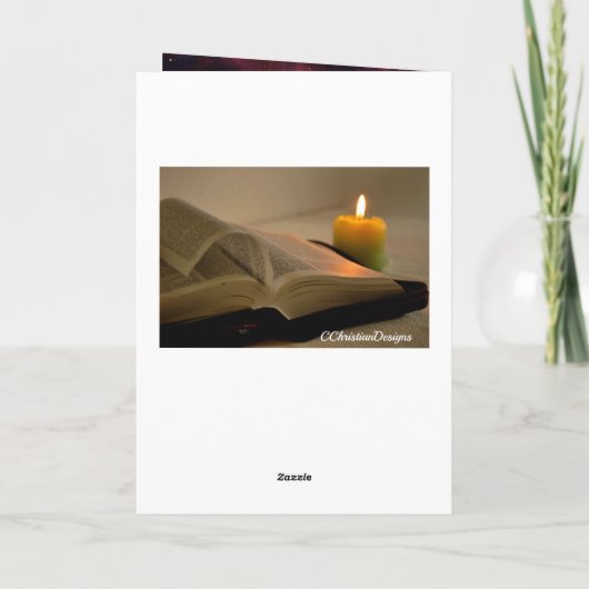 Kerstnamen van Jezus Bijbelse Matthew 1:23 Feestdagen Kaart (Achterkant)