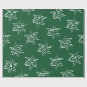 Kerstnamen van Jezus Wrapping Paper Cadeaupapier (Vlak)