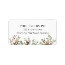 Kerstnamenadres feestdag Greenery