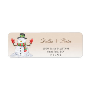 Kerstnamenadreslabels Etiket