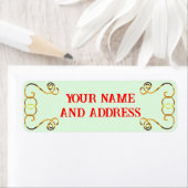 Kerstnamenadreslabels Etiket (Insitu)