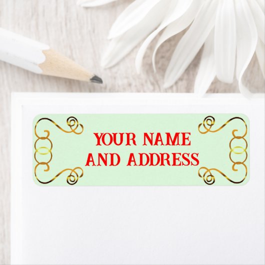 Kerstnamenadreslabels Etiket (Insitu)