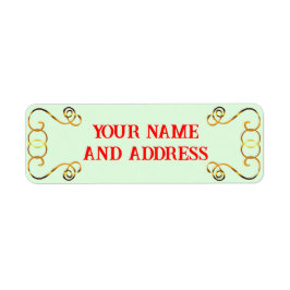 Kerstnamenadreslabels Etiket