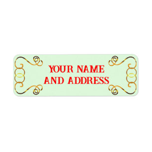 Kerstnamenadreslabels Etiket