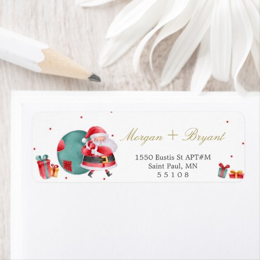 Kerstnamenadreslabels Etiket (Insitu)