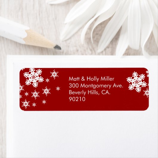 Kerstnamenadreslabels Etiket (Insitu)