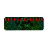 Kerstnamenadreslabels Etiket (Voorkant)