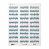 Kerstnamenadreslabels Etiket (Full Sheet)