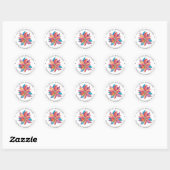 Kerstnamenadreslabels Ronde Sticker (Vel)