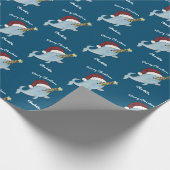 KerstNarwhal Cadeaupapier (Hoek)