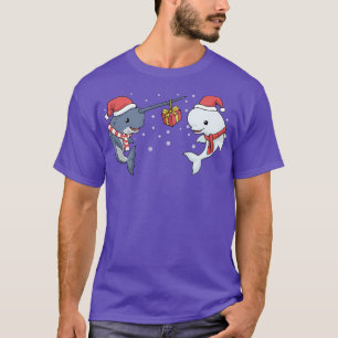 kerstNarwhal Gift Kind Beluga Whale Cadeau W T-shirt
