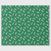 KerstNarwhal groen Cadeaupapier (Vlak)
