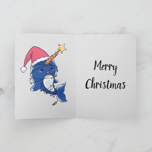 KerstNarwhale Kaart (Binnen)