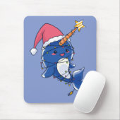 KerstNarwhale Muismat (Met muis)