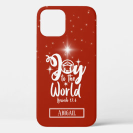 Kerstnatinativiteit Joeit tot de Wereld Rood en Wi Case-Mate iPhone Case