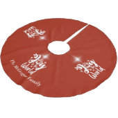 Kerstnatinativiteit Joeit tot de Wereld Rood en Wi Kerstboom Rok (Gekanteld)