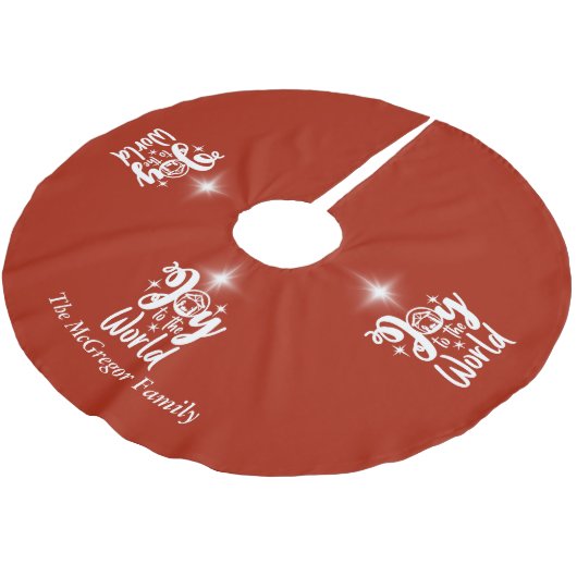 Kerstnatinativiteit Joeit tot de Wereld Rood en Wi Kerstboom Rok (Gekanteld)