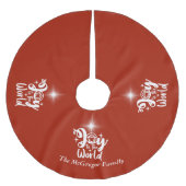 Kerstnatinativiteit Joeit tot de Wereld Rood en Wi Kerstboom Rok (Voorkant)