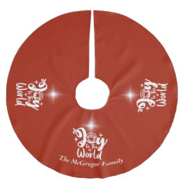 Kerstnatinativiteit Joeit tot de Wereld Rood en Wi Kerstboom Rok