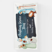 kerstnativeschermenbanner spandoek (Verticaal)